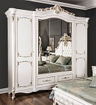 Шкаф Флоренция 5-дверный белый перламутр глянец | изображение 2