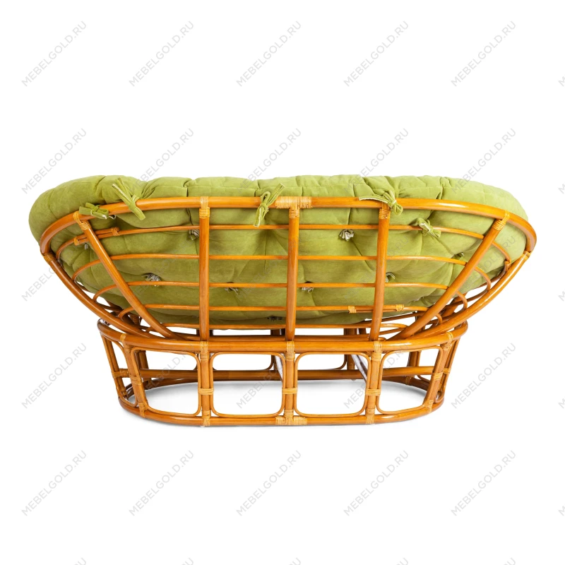 Диван MAMASAN/МАМАСАН 23/02 W/с подушкой, подушка 182х119 см, 169х102х80 см, Pecan (орех), флок, олива, 23 | изображение 3