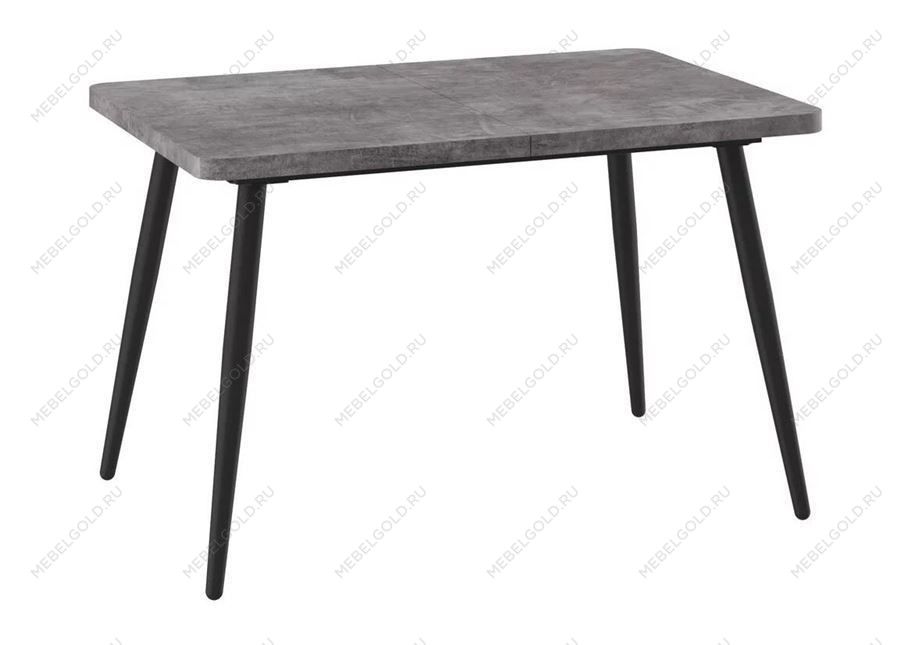 Стол Бьерн (R)-120 (Дымчатая керамика/Черный) 120(160)х80