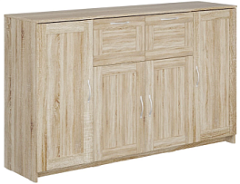 БРИМНЭС / СИРИУС тумба ИКЕА / IKEA 4 двери и 2 ящика 156х95 сонома