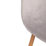 Стул BREEZE (mod. 4724), Велюр/металл, 44 х 53 х 87 см, Light grey (светло-серый) HLR14 / натуральный | изображение 5