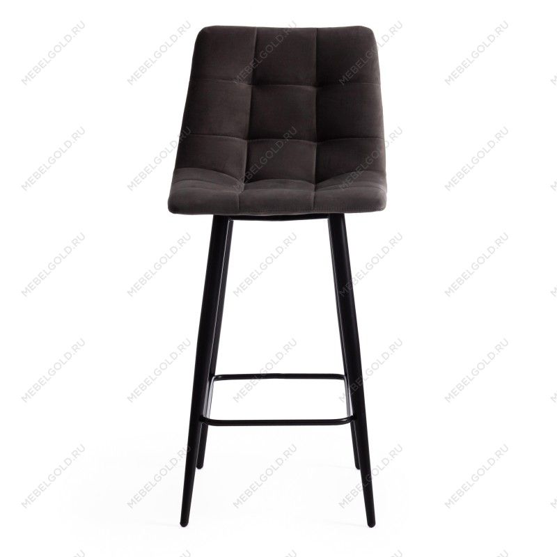 Стул полубарный CHILLY (mod. 7095пб) темно-серый barkhat 14/черный | изображение 4