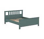 САГА кровать двойная 160х200 темно-бирюзовая | изображение 2