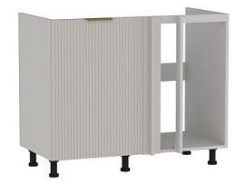 Стол под мойку угловой СМУ-110, Монза (1000*554*820) Экокожа Бежевый, 23114