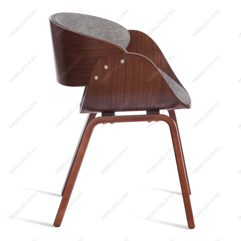 Стул LANDO (mod.8036), дерево / ткань, 59х53х75 см, орех/серый, Aimcasa 28 | изображение 1