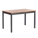 Обеденный комплект Соната (стол + 4 стула)/Sonata dining set, массив сосны, стол: 120х75х73см  стул :41х50х95см, антик /графит | изображение 1