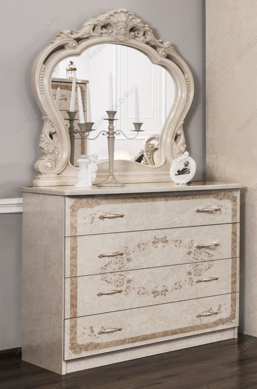 Зеркало Патрисия ППУ крем корень глянец 1 (спальня) | изображение 3