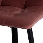 Стул полубарный CHILLY (mod. 7095пб) коралловый barkhat 15/черный | изображение 7