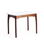 Стол CATERINA, бук, мдф, 100+30x70x75, коричневый, белый | изображение 3