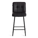 Полубарный стул Medeo/Медео, экокожа, черный, 42х56х102 см | изображение 4