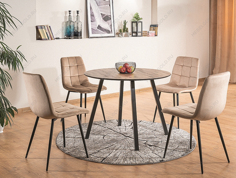 Стул кухонный Signal MILA VELVET (бирюзовый/черный) | изображение 4