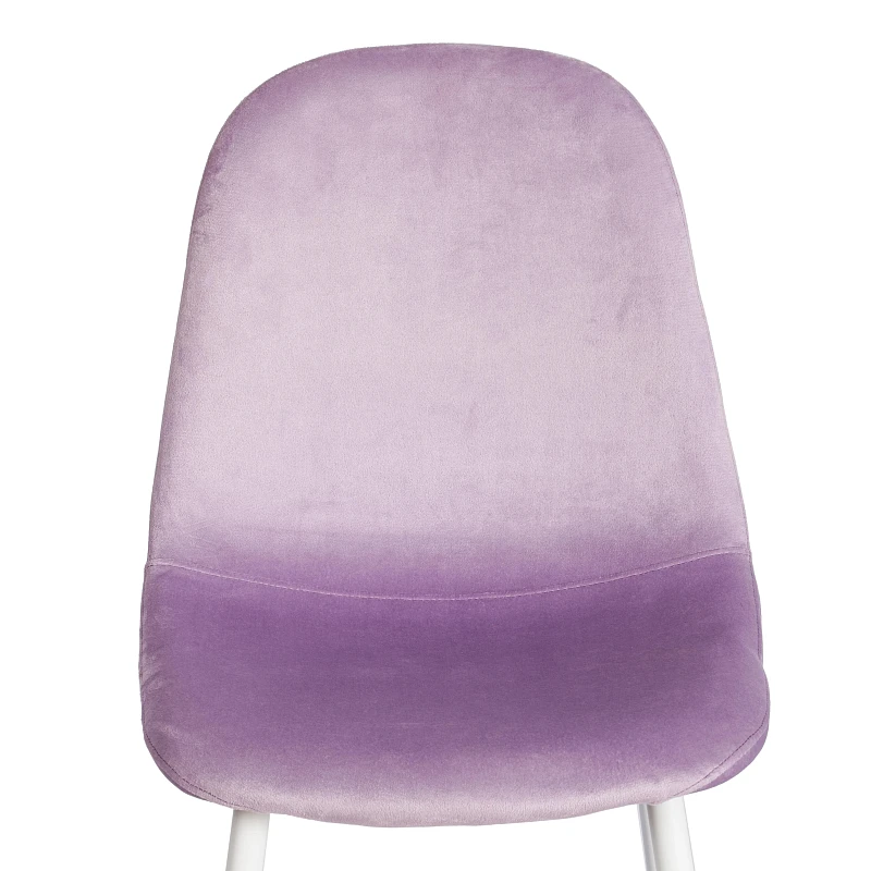 Стул BREEZE (mod. 4724)/1 шт. в упаковке, вельвет/металл, 44 х 53 х 87 см, Light lavander (светло-лавандовый) HLR26 / белый | изображение 5