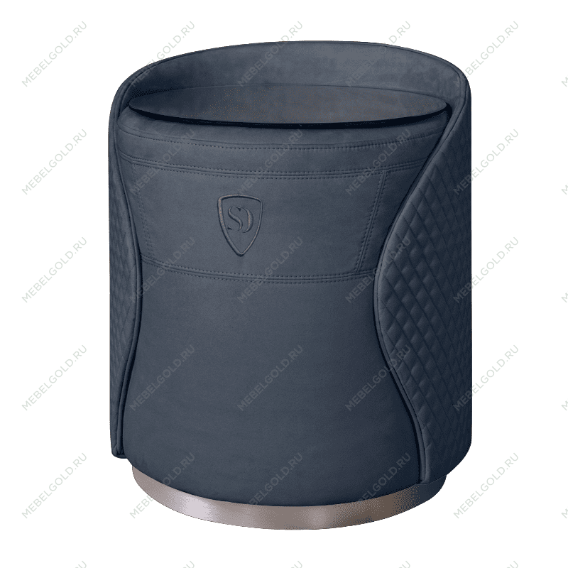Пуф-тумба Антрацит (новабук) серебро Sweet dreams PS-101