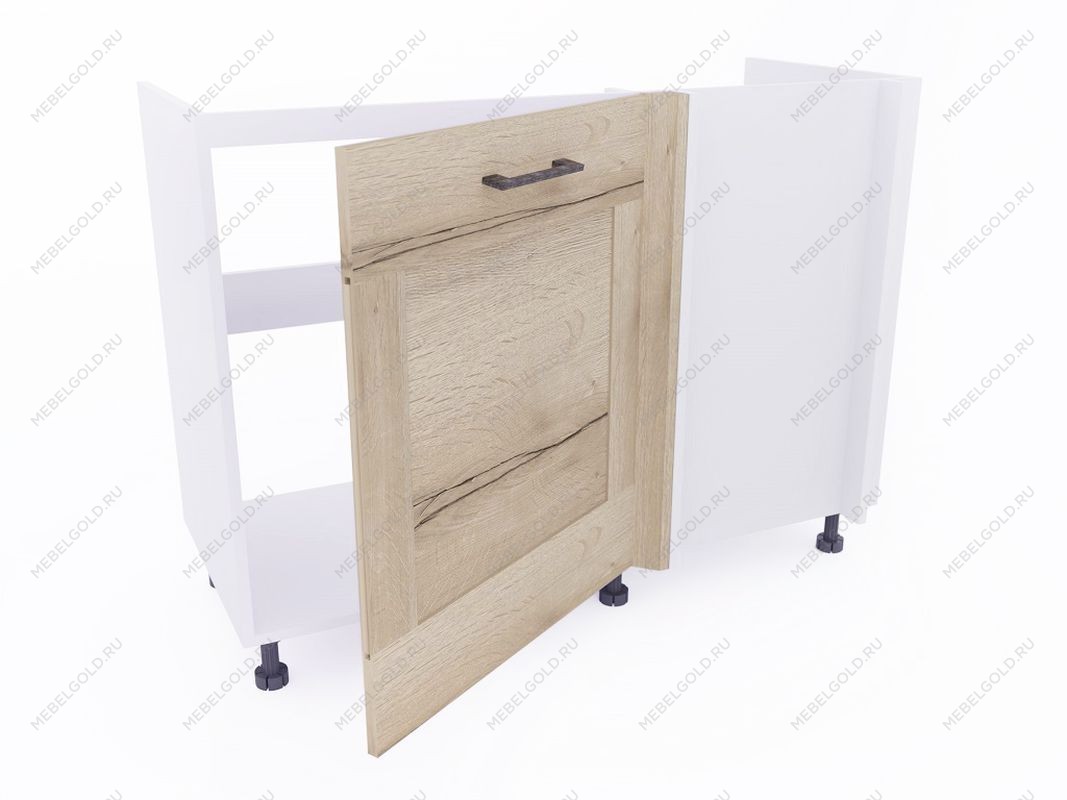 Стол под мойку угловой СМУ-120 левый, Дублин (1100*470*820) Дуб галифакс белый, 21674 | изображение 1