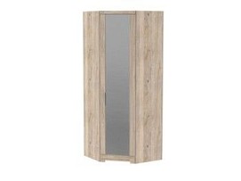 Шкаф угловой с зеркальной дверью, Юта (900*900*2300) Дуб Мария*