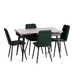 Стул обеденный Asti (2 шт. в упаковке), TREND, велюр, Deep Forest (изумруд), 50х55х93 | изображение 9