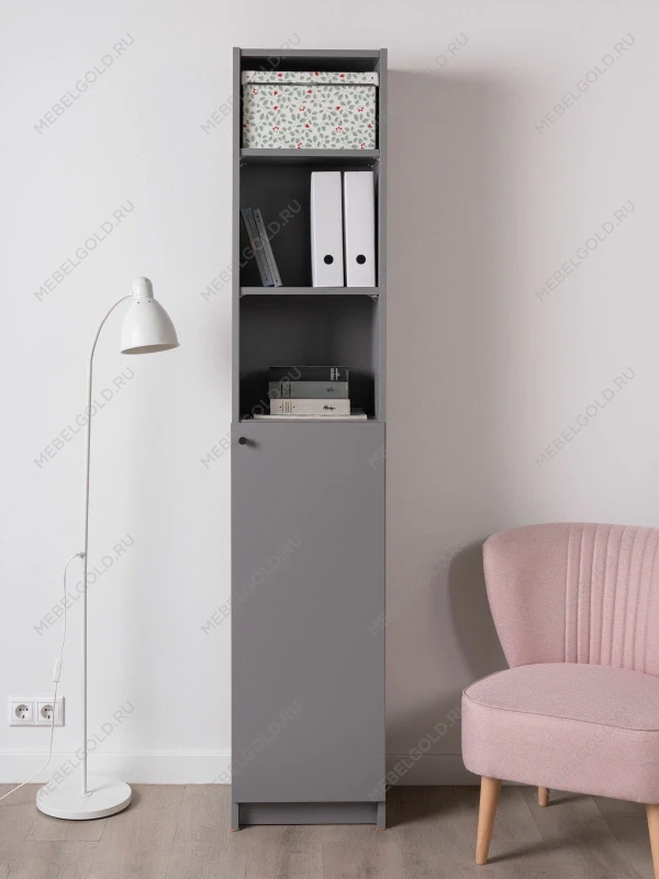 Стеллаж Варма Стэнд 39х198х28, серый | изображение 3