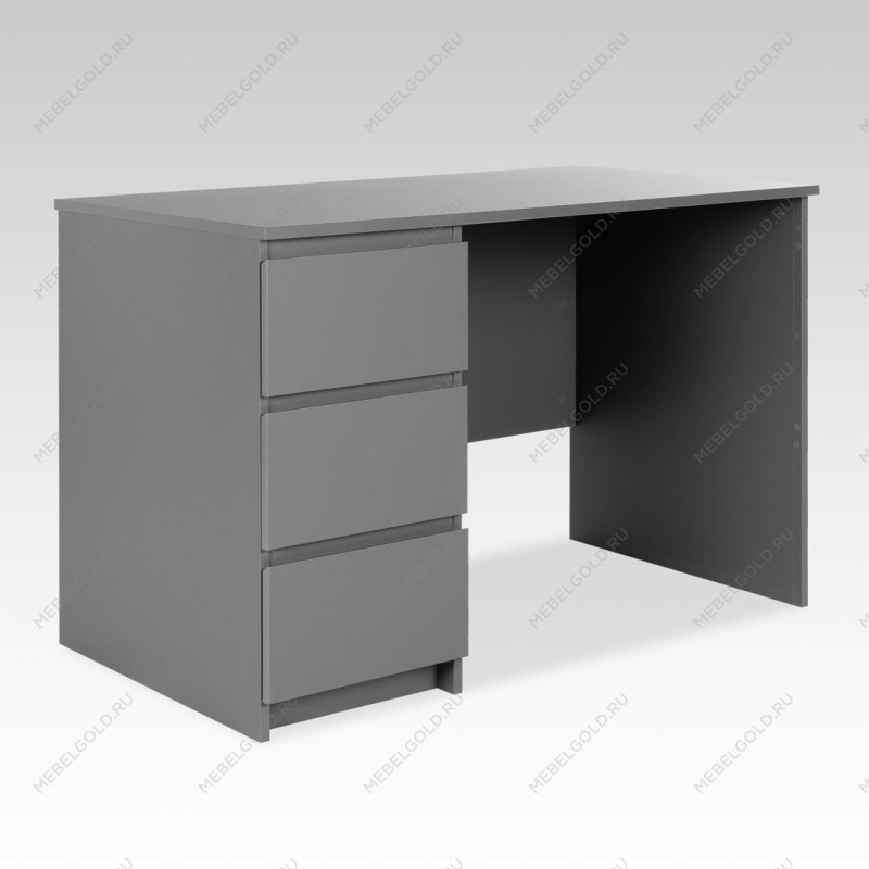 КАСТОР (KULLEN) стол письменный 3 ящика 116х65 серый