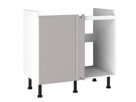 Стол под мойку угловой СМУ-100, Виста (900*534*870) Экокожа Бежевый, 26503