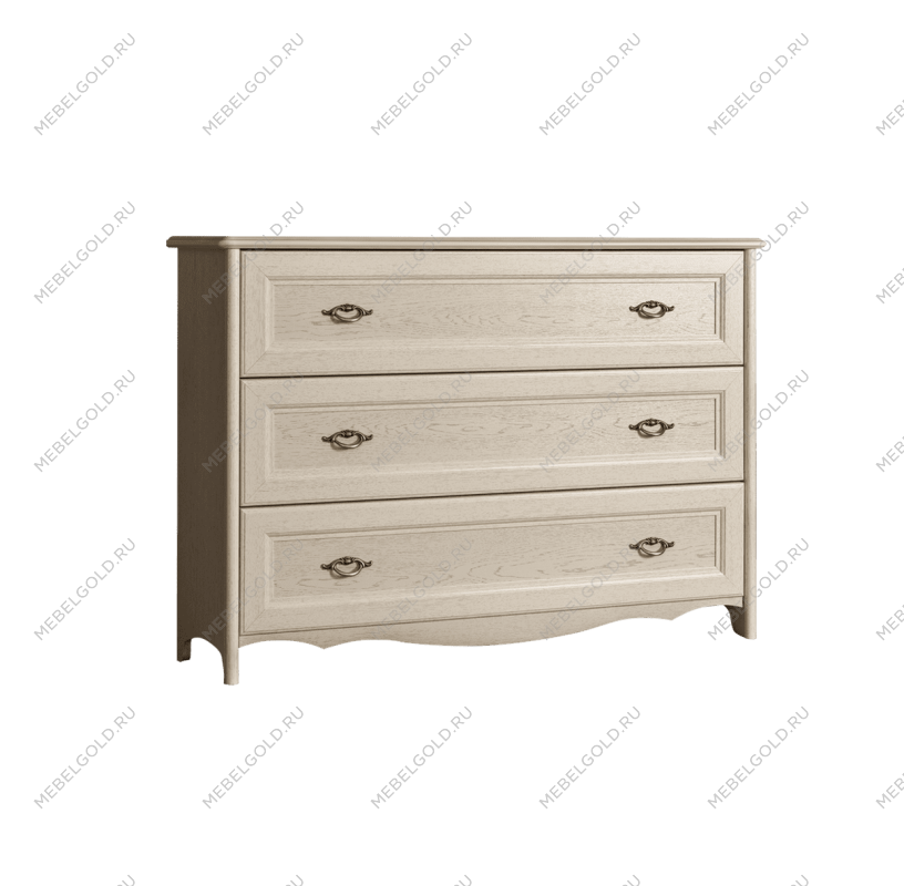 Комод (3 ящика) Венеция дуб седан ВНКМ-4