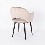 м. Римская - Стул Белладжио бежевый бархат ножки черные | изображение 3