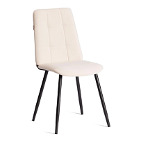 Стул обеденный Asti (2 шт. в упаковке), TREND, велюр, молочный/черный, 4, 50х55х93
