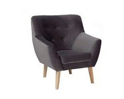 Кресло Signal NORDIC 1 Velvet Bluvel 14 (серый)