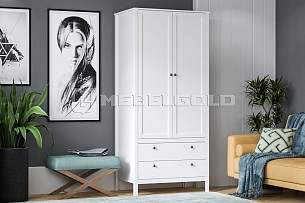 Шкаф Ева (Хельга) SZF2D2S/90 белый