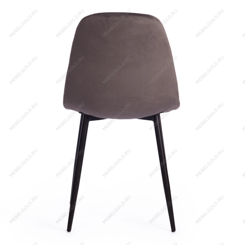 Стул BREEZE (mod. 4724), Велюр/металл, 44 х 53 х 87 см, Dark grey (темно-серый) HLR24 / черный | изображение 4