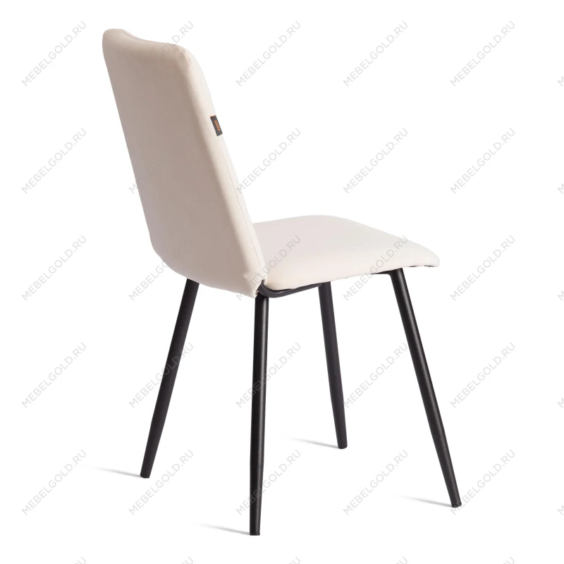 Стул обеденный Asti, TREND, велюр, молочный/черный, 4, 50х55х93 | изображение 2