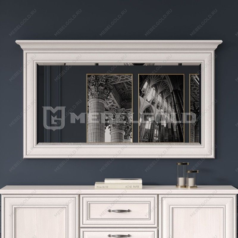 Центральный склад - Зеркало Тиффани 130 вудлайн кремовый | изображение 1