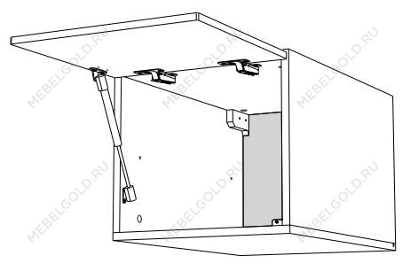 Шкаф АГ-45, Женева (450*586*360) Дуб Палермо/Серый камень , 22026 | изображение 1
