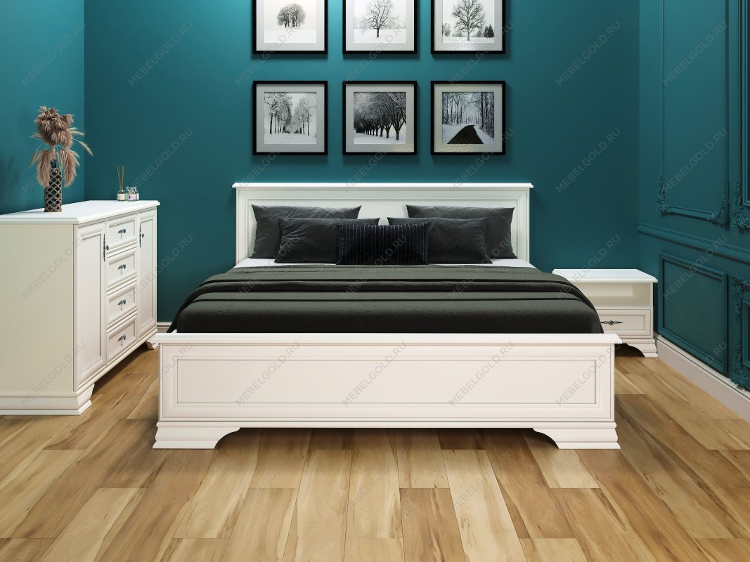 Кровать Кентаки LOZ/180+выкатные тумбы белый | изображение 2