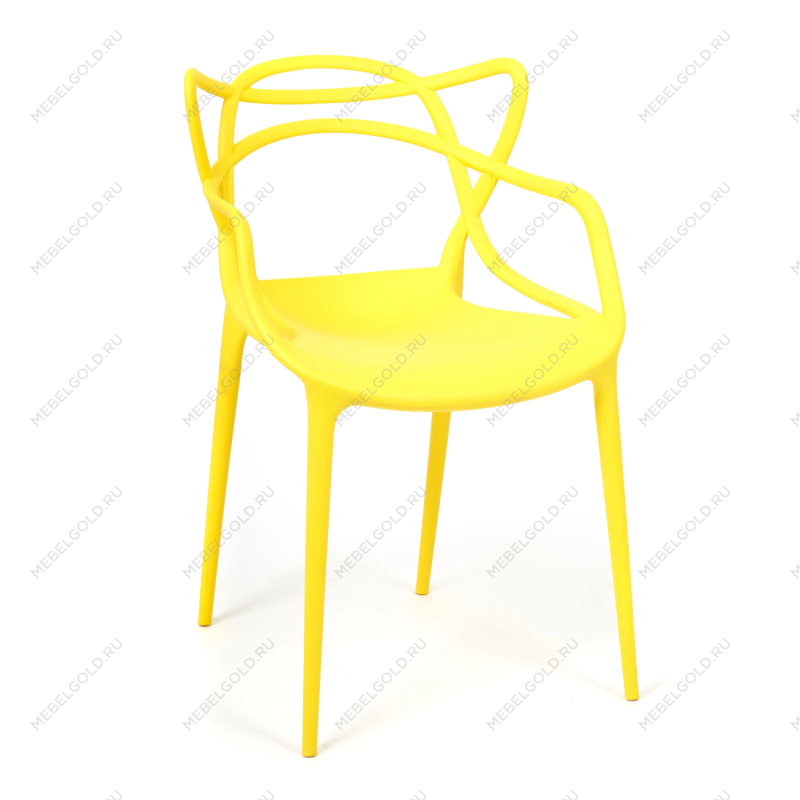 Стул Cat Chair (mod. 028), пластик, 53 x 59 x 82,5 см, желтый (Yellow Y-01)
