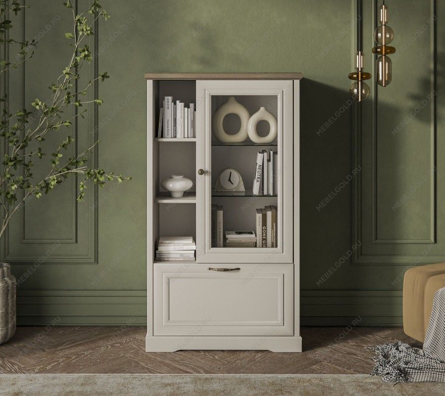 Шкаф с витриной Тоскана 1V1D3N | изображение 1