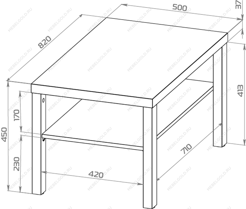 ЛАКК / ЭНКЕЛЬ Журнальный стол ИКЕА / IKEA 82, тамбурат, цвет белый | изображение 3