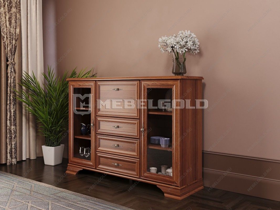 Комод-бар Кентаки KOM2W3S1B каштан | изображение 2