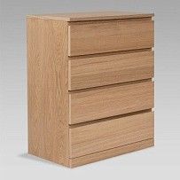 Варма Прайм 4 комод 80x100x48 шпон дуб беленый