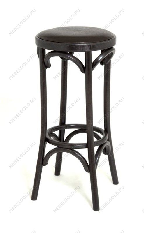 Табурет барный 750 Венский мягкий (венге, экокожа коричневая)