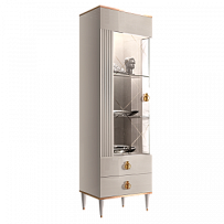 Витрина 1-ств. (левая) Римини СОЛО (слоновая кость золото) РМВ1-1С (s) - Выставка м. Марьина роща