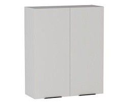 Шкаф 960 2-х дверный ШГ-80, Ватель (800*316*960) Экокожа Белый, 24363