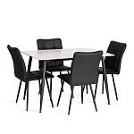 Стул обеденный Bari, LT, экокожа, черная, 41х55х89 см | изображение 9