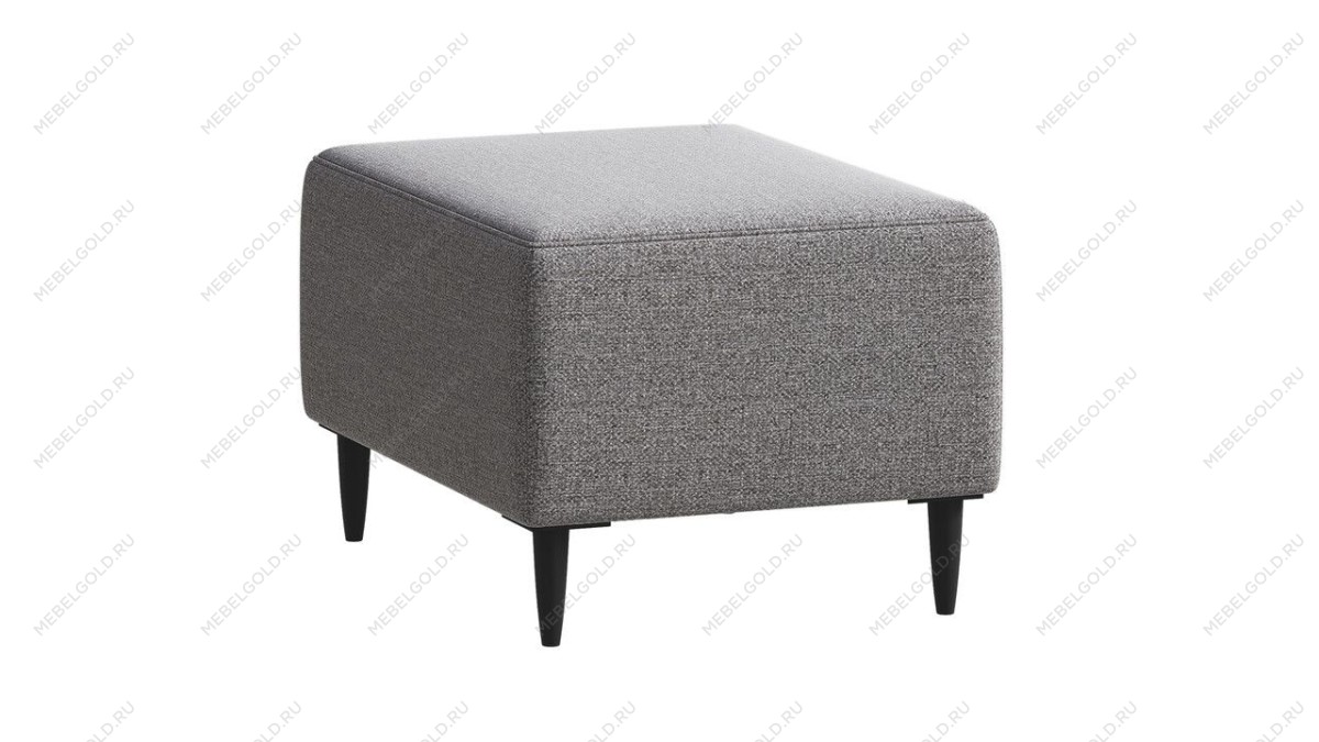 Пуф Киркас светло-серый, рогожка