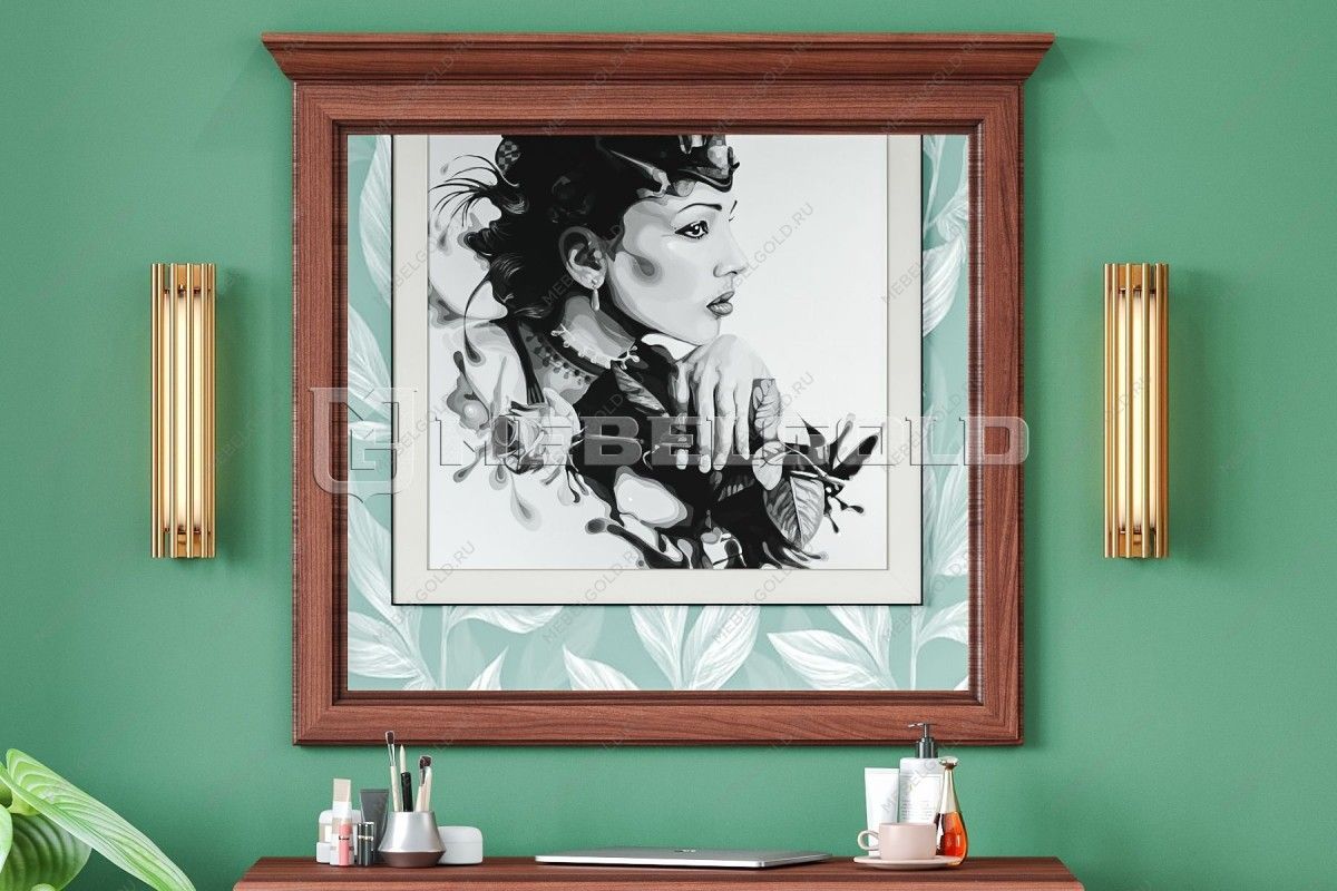 Зеркало Стилиус LUS90 (Орех донской) | изображение 1