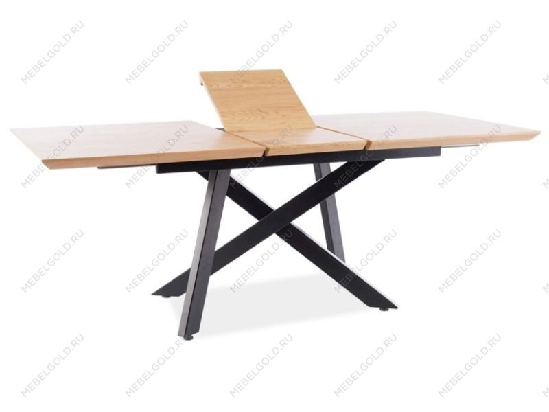 Стол обеденный Signal CAPITOL раскладной (дуб/черный)