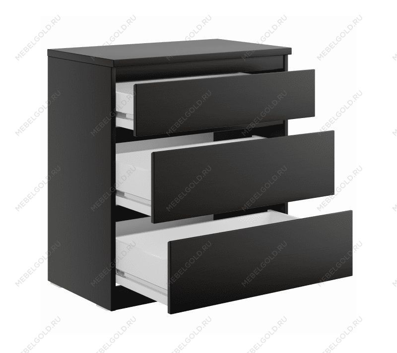 КАСТОР (KULLEN) комод ИКЕА / IKEA 3 ящика Дуб Венге | изображение 2