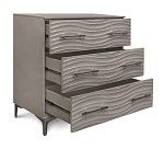 Комод Гравита 3 ящика серый камень глянец | изображение 1