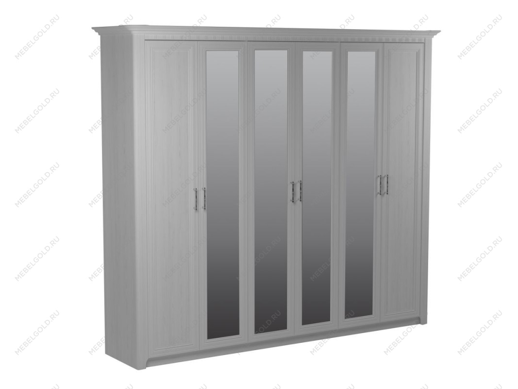 Шкаф 6-дверный, Клер (2693*593*2300) Сосна Андерсен, 11918