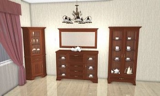 Гостиная Кентаки каштан 6