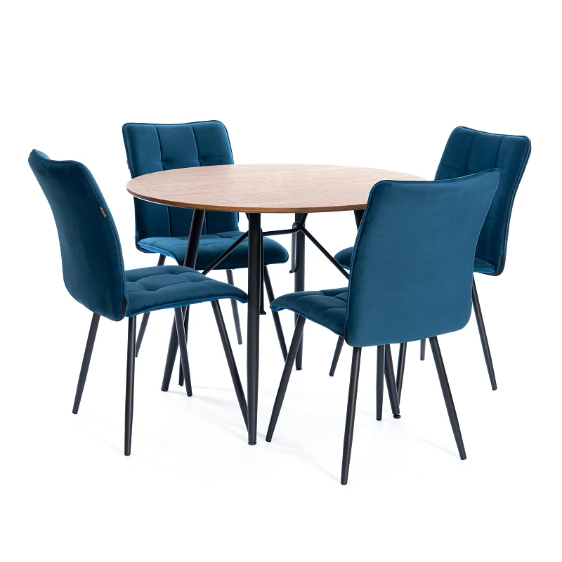 Стул обеденный Bari, LT, велюр, Dark blue (темно-синий), 41х55х89 см | изображение 9